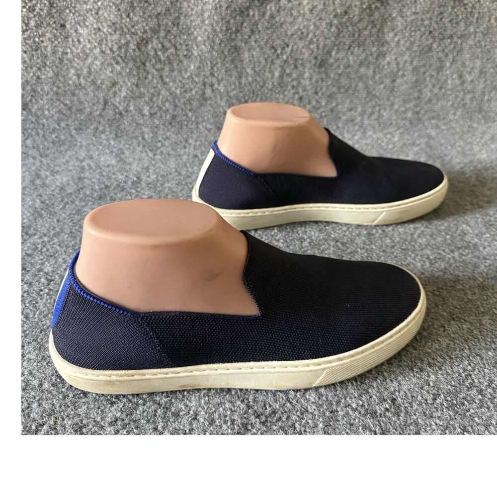 Rothy's The Original Slip-On Sneakers Navy Blue Knit Slip-On Flats Comfort US 8